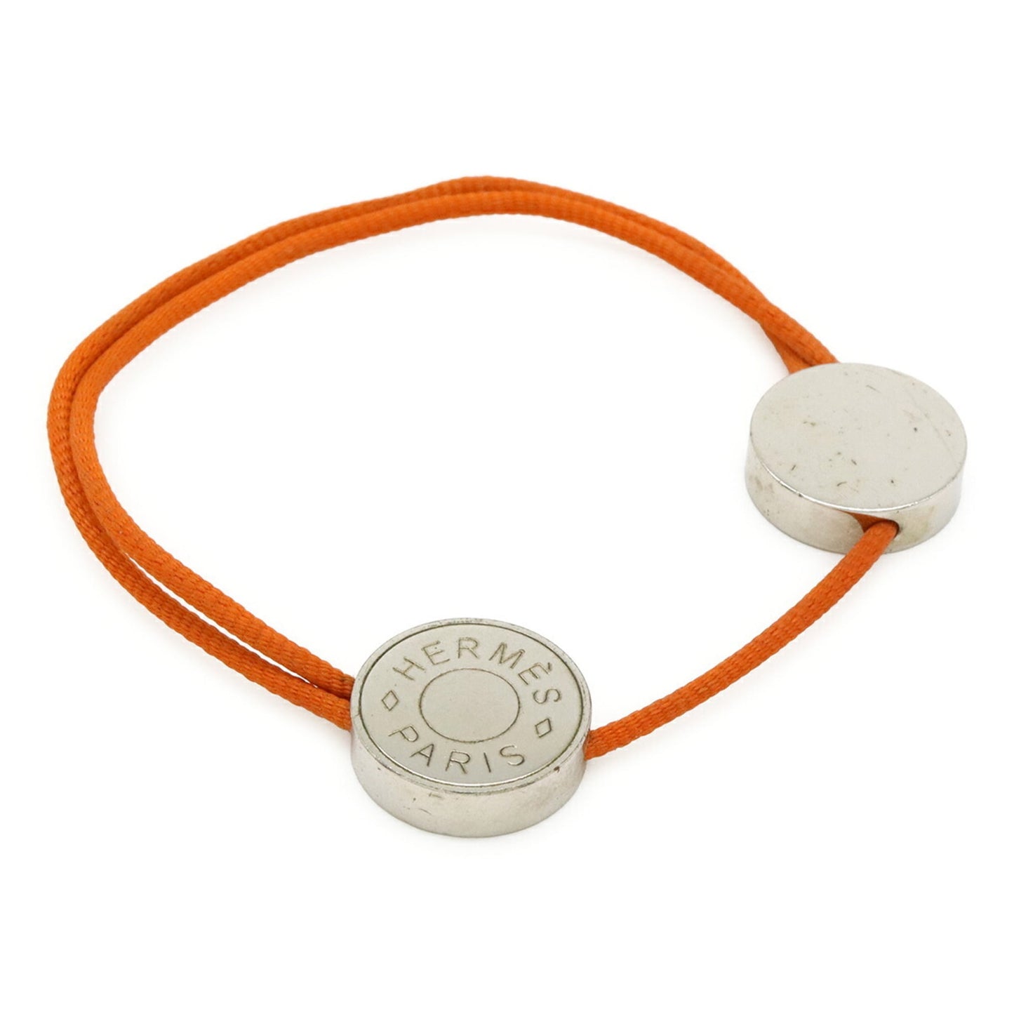 HERMES Serie Cord Bracelet, Cotton Cord, Orange