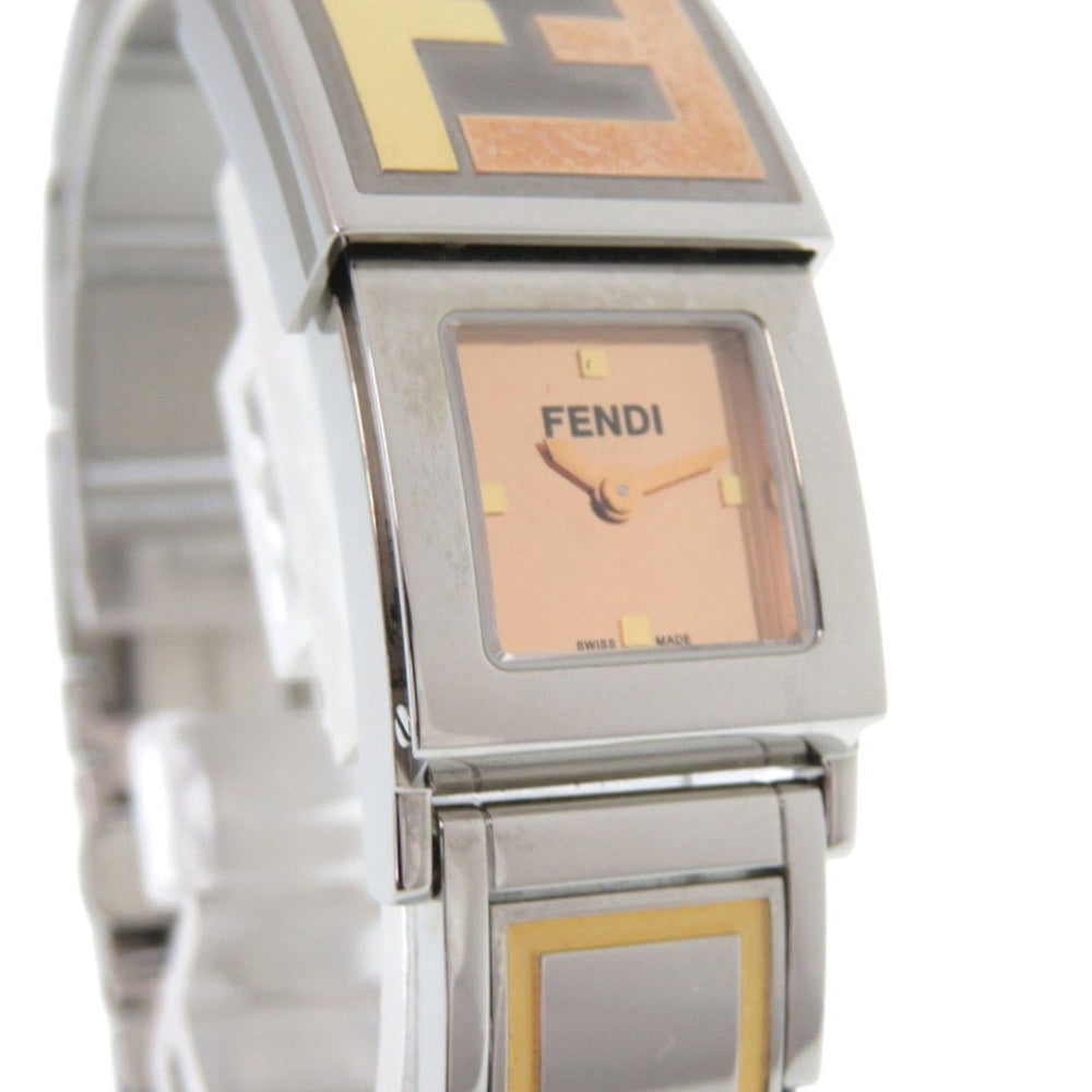 Fendi Secret 2 Time Zone 5500L Stainless Steel Gold Quartz Watch 1915 FENDI — Good