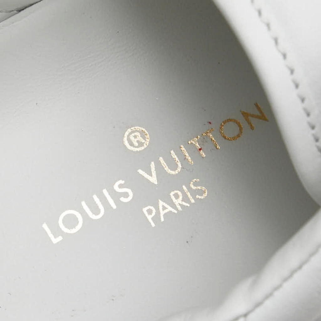 Louis Vuitton Rivoli Line Sneakers Size: 5 1/2 White Red Leather Rubber Women's LOUIS VUITTON