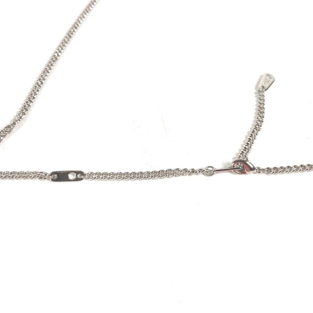 LOUIS VUITTON M62668 Collier LV Stone Tiger Eye Pendant Necklace, Accessory, Chain Metal, Men's, Women's, Silver — Like New