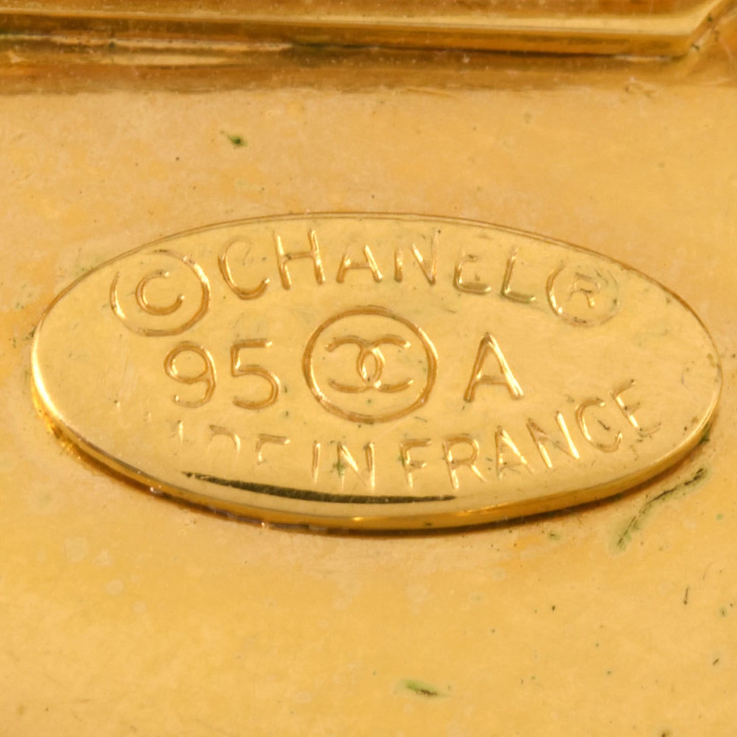 CHANEL Coco Mark Matelasse Cambon Brooch Metal 95A Gold GP Swing Women's