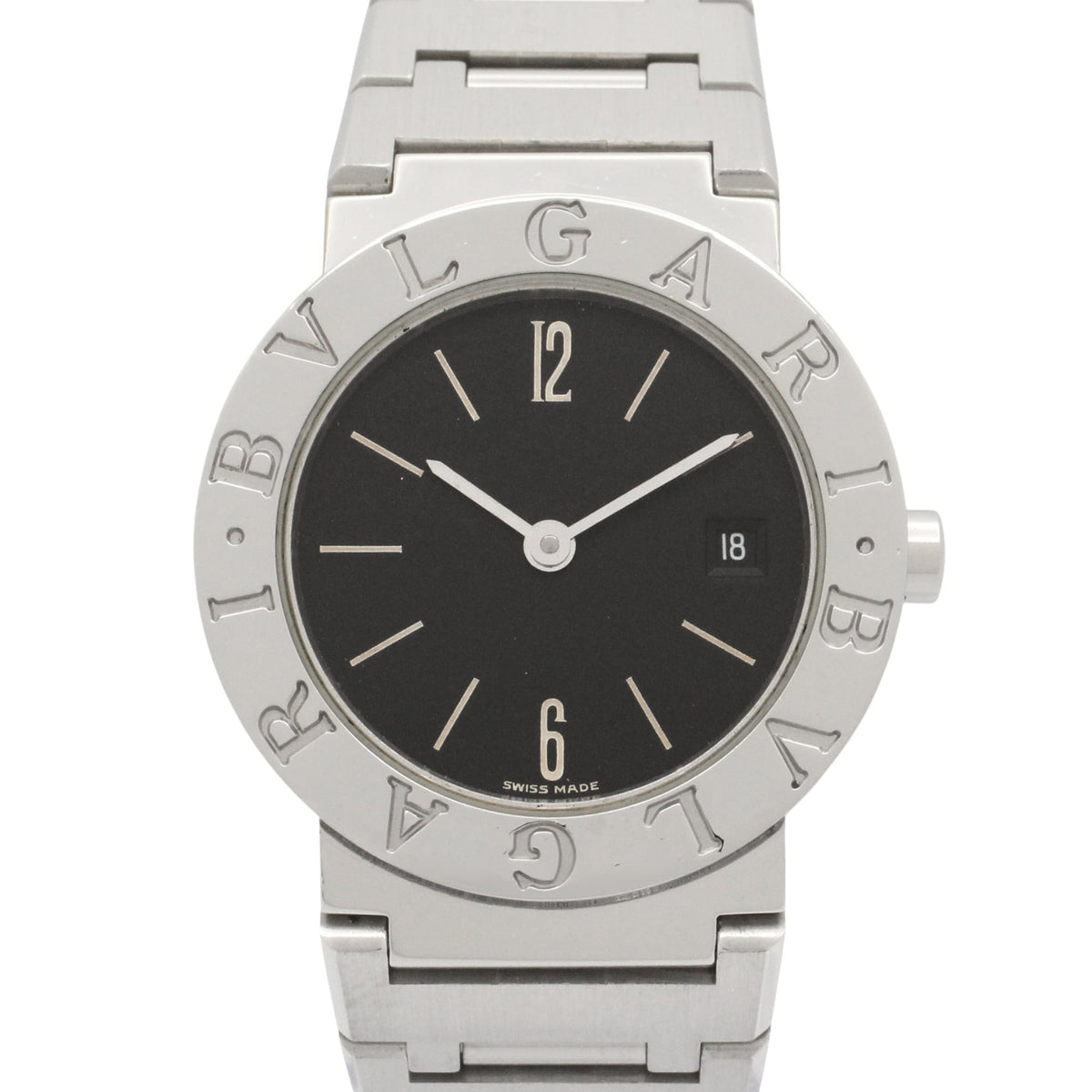 Bulgari BVLGARI Watch Stainless Steel Ladies Black BB26SSD — Very Good