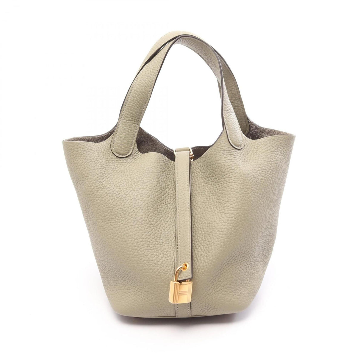Hermes Picotin Lock PM Handbag, Leather, Taurillon Clemence Women's, Green — New - Store Return