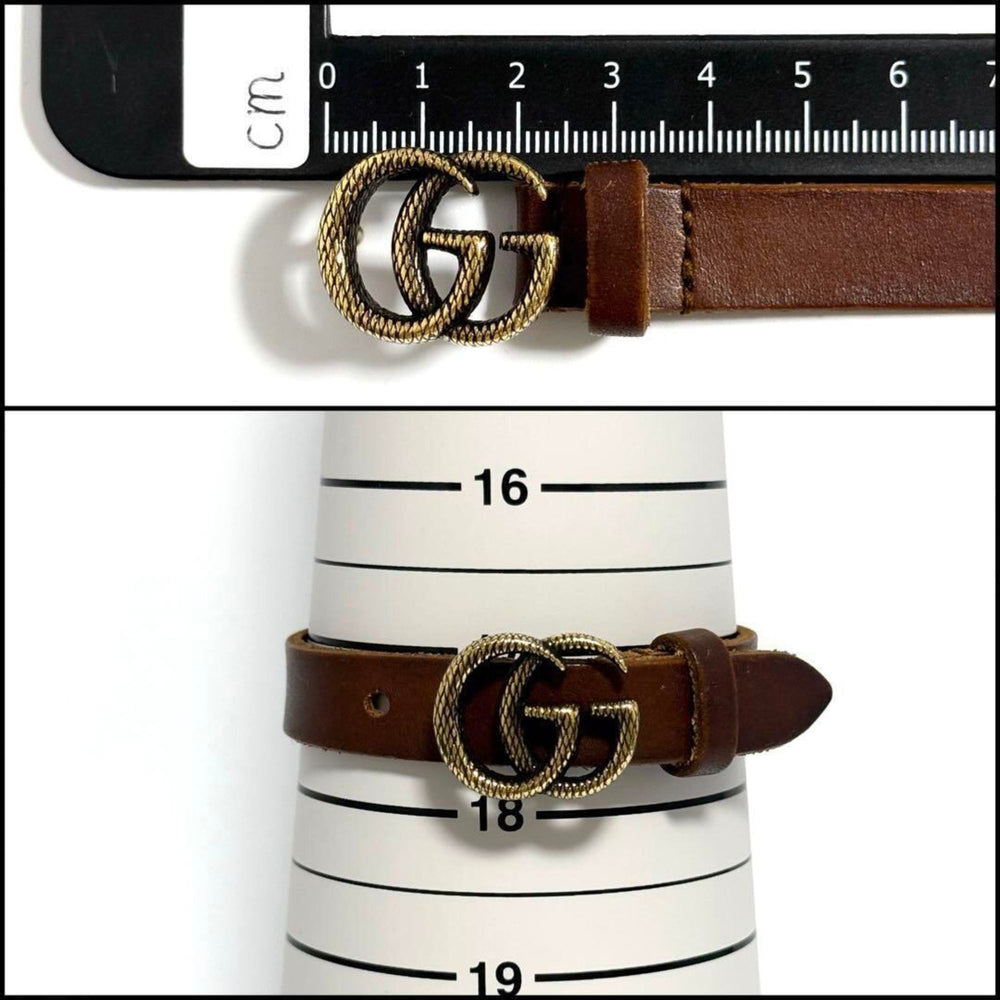 GUCCI Double G Leather Bracelet for Men and Women — Like New