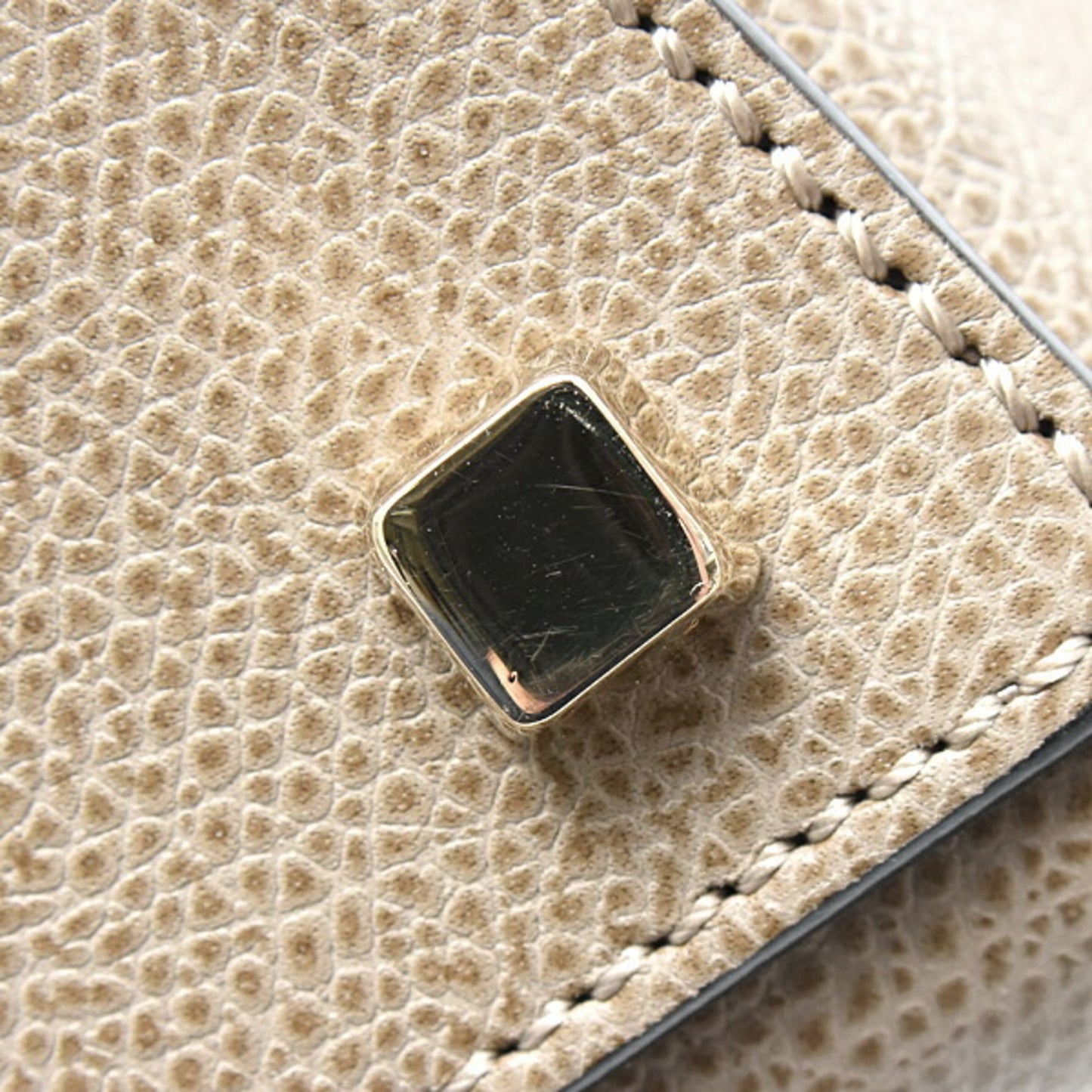 Valextra Women's Small Triennale Handbag/Shoulder Bag in Greige Calfskin Leather