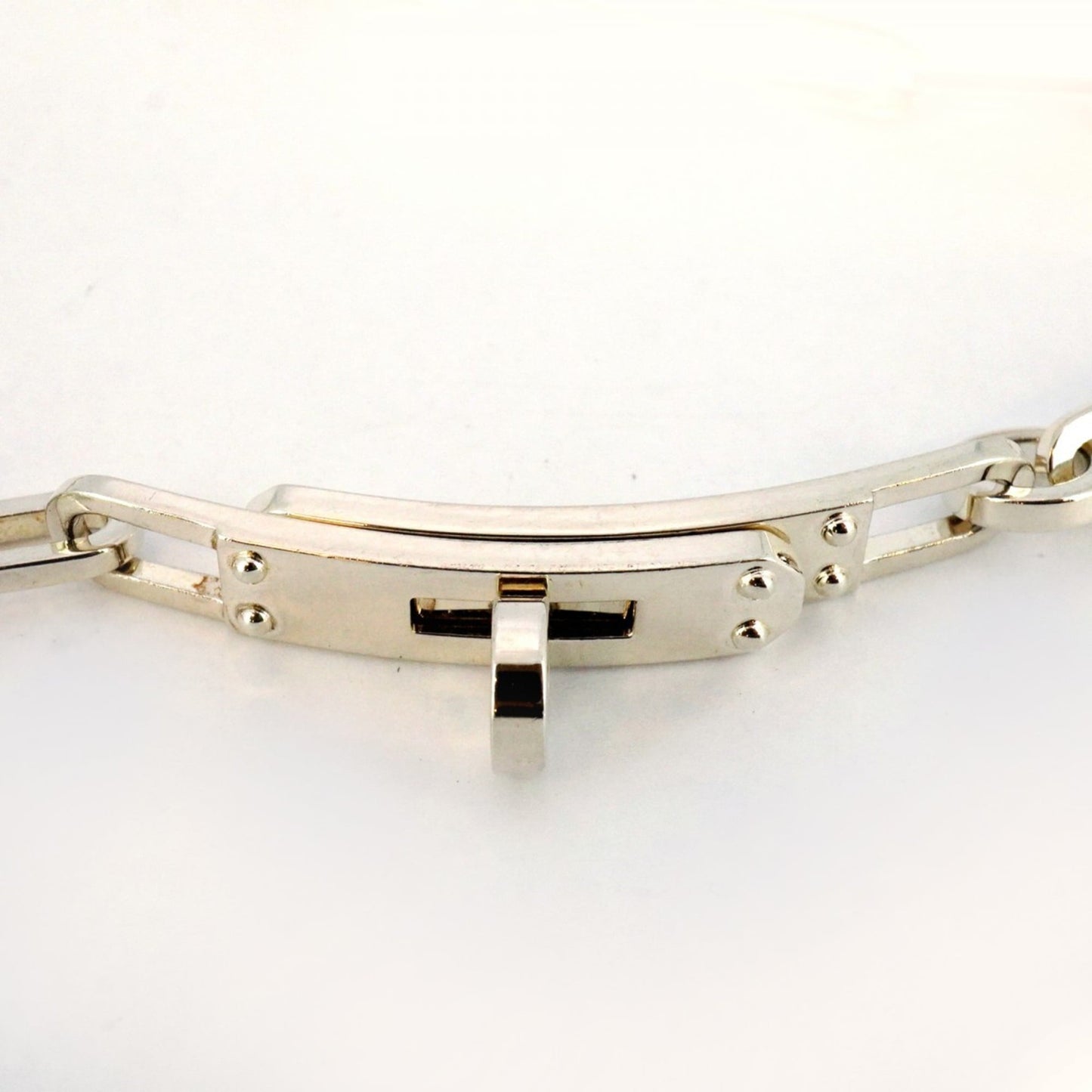 Hermes Hermès Kelly Chaine Double Tour Bracelet in 925 Sterling Silver for Men and Women