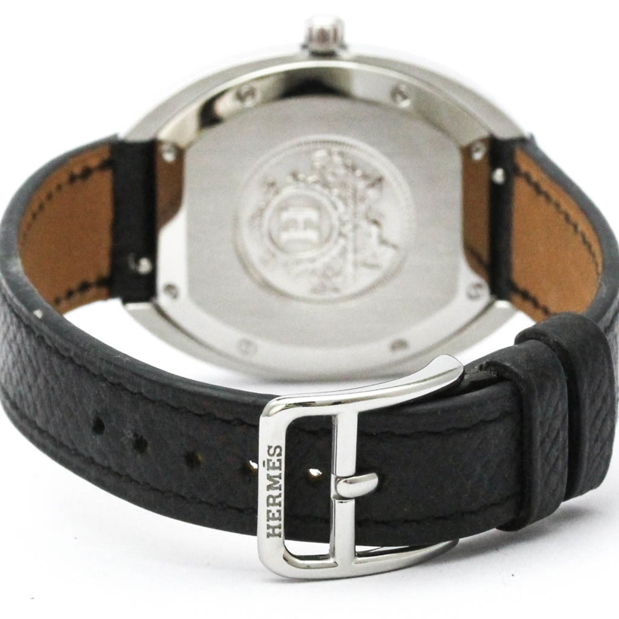 HERMES Espace Stainless Steel Quartz Ladies Watch ES1.210 Polished — Very Good