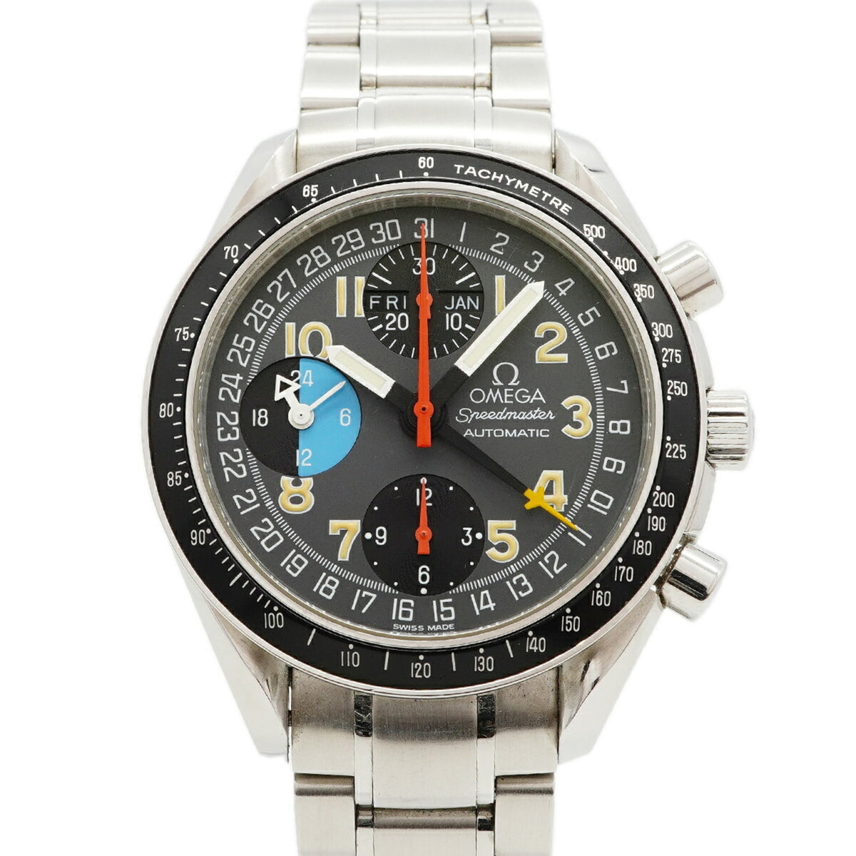 Omega Speedmaster Mark 40 AM PM Triple Calendar 3520.53 Gray Dial Men's Watch — Good