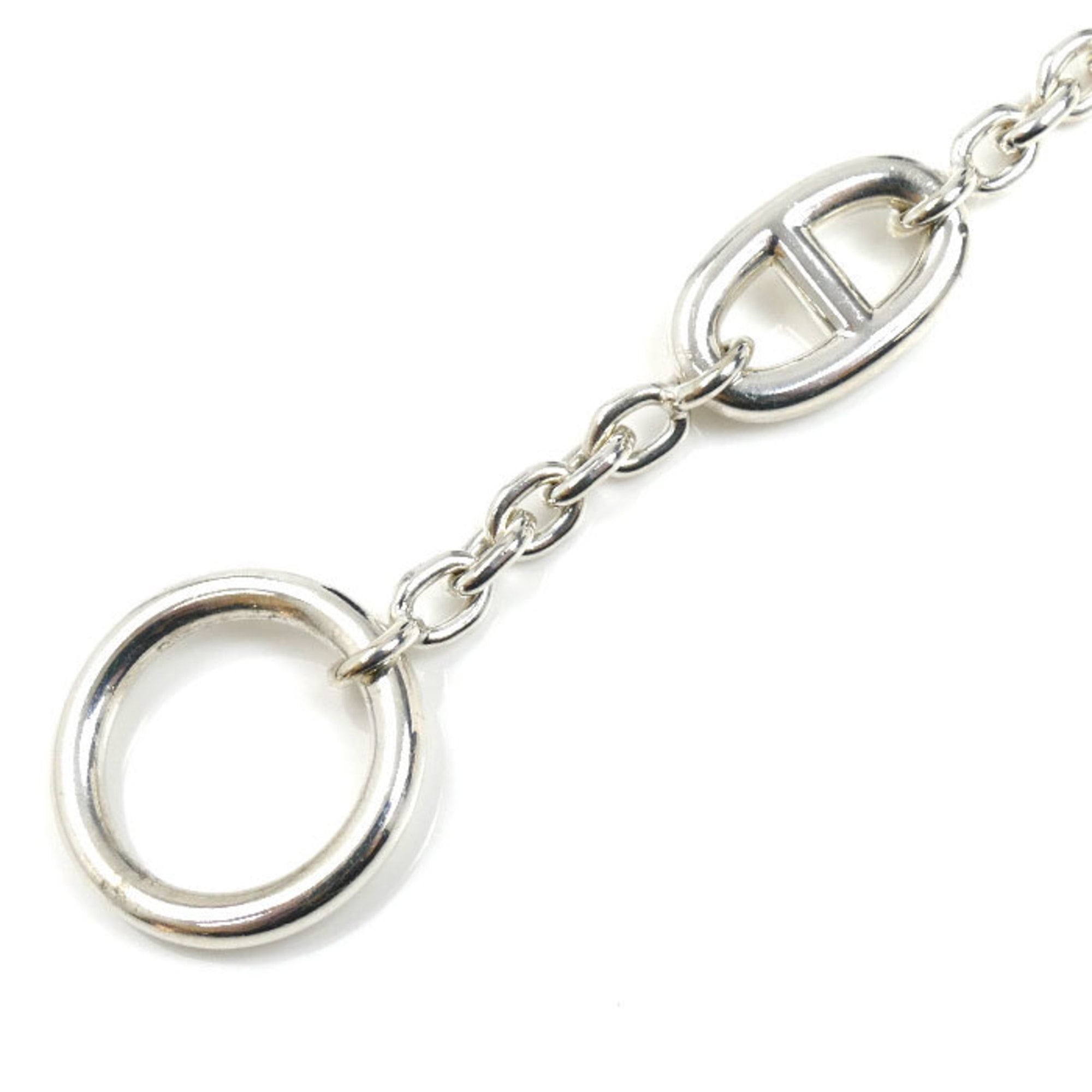 HERMES Sterling Silver Farandole SH Bracelet 24.1g for Women