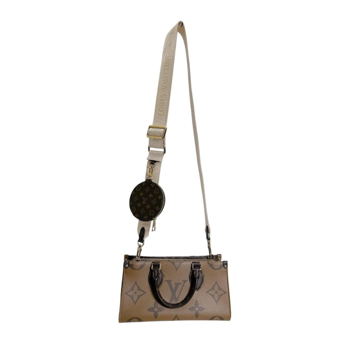 Louis Vuitton On the Go New York Monogram Canvas Tote Bag, Brown, M46653 — Like New