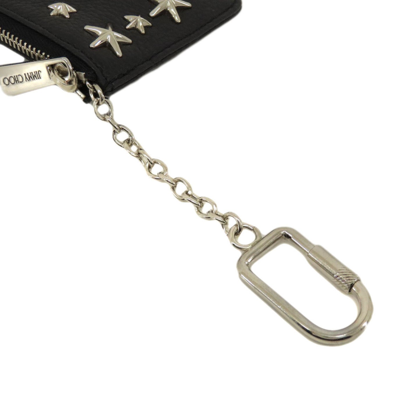 Jimmy Choo Star Motif Coin Case Leather Women's