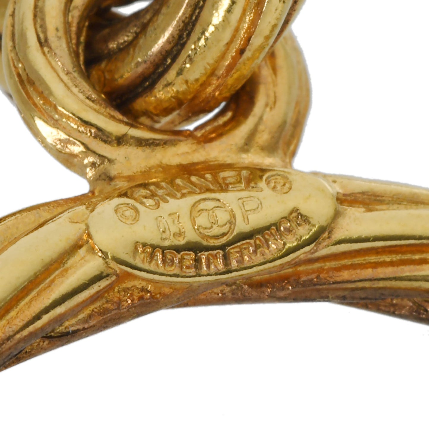 CHANEL Coco Mark Vintage 1993 Model Gold Hardware Women's GP Necklace A Rank Pre-owned Ginzo