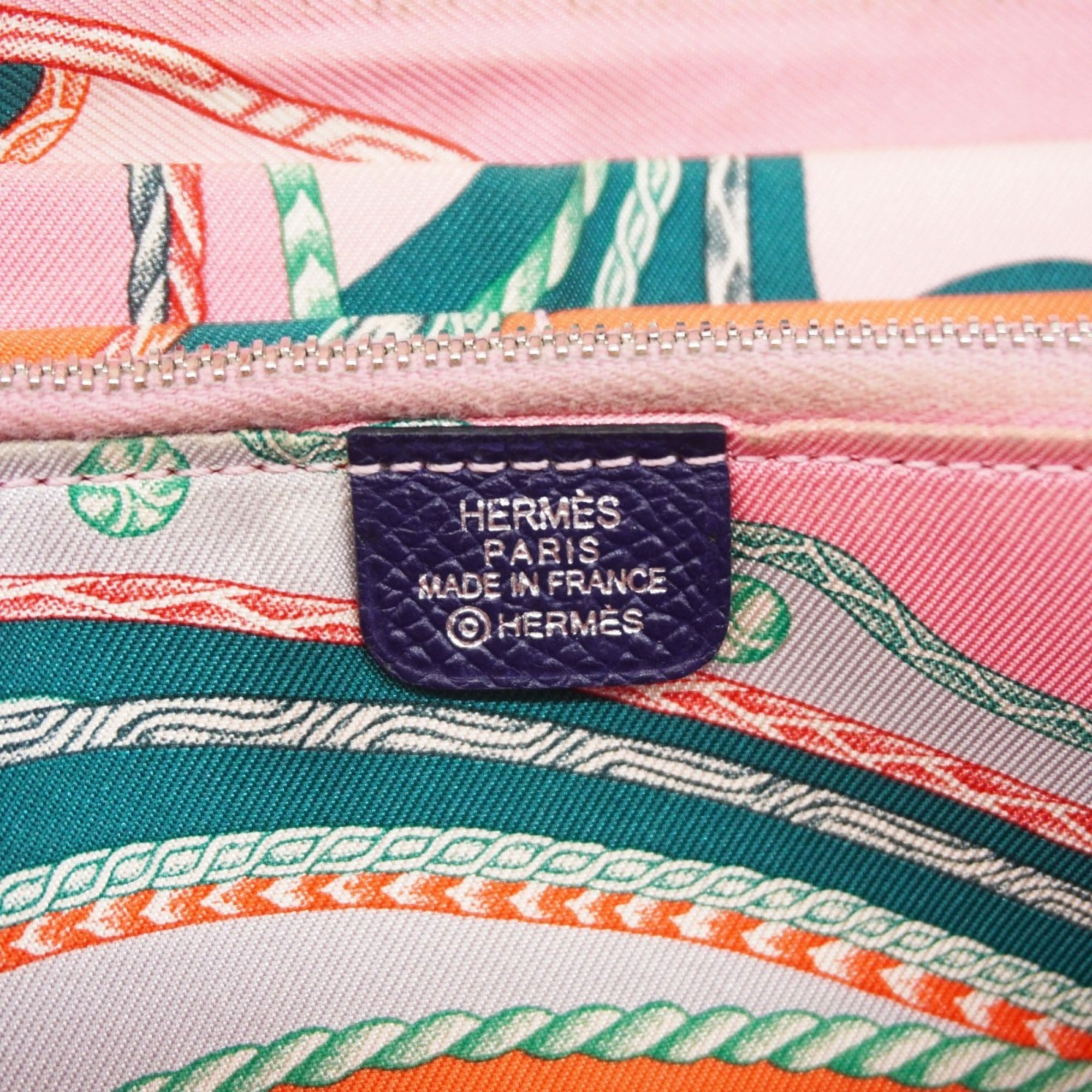 Hermes Hermès Azap Long Silk In Epsom Leather Wallet, Blue Ankle, C Stamp, Women's, P2154602