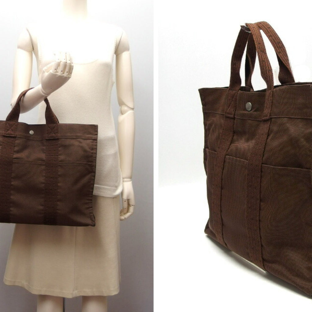 Hermes Air Line MM Tote Bag Dark Brown