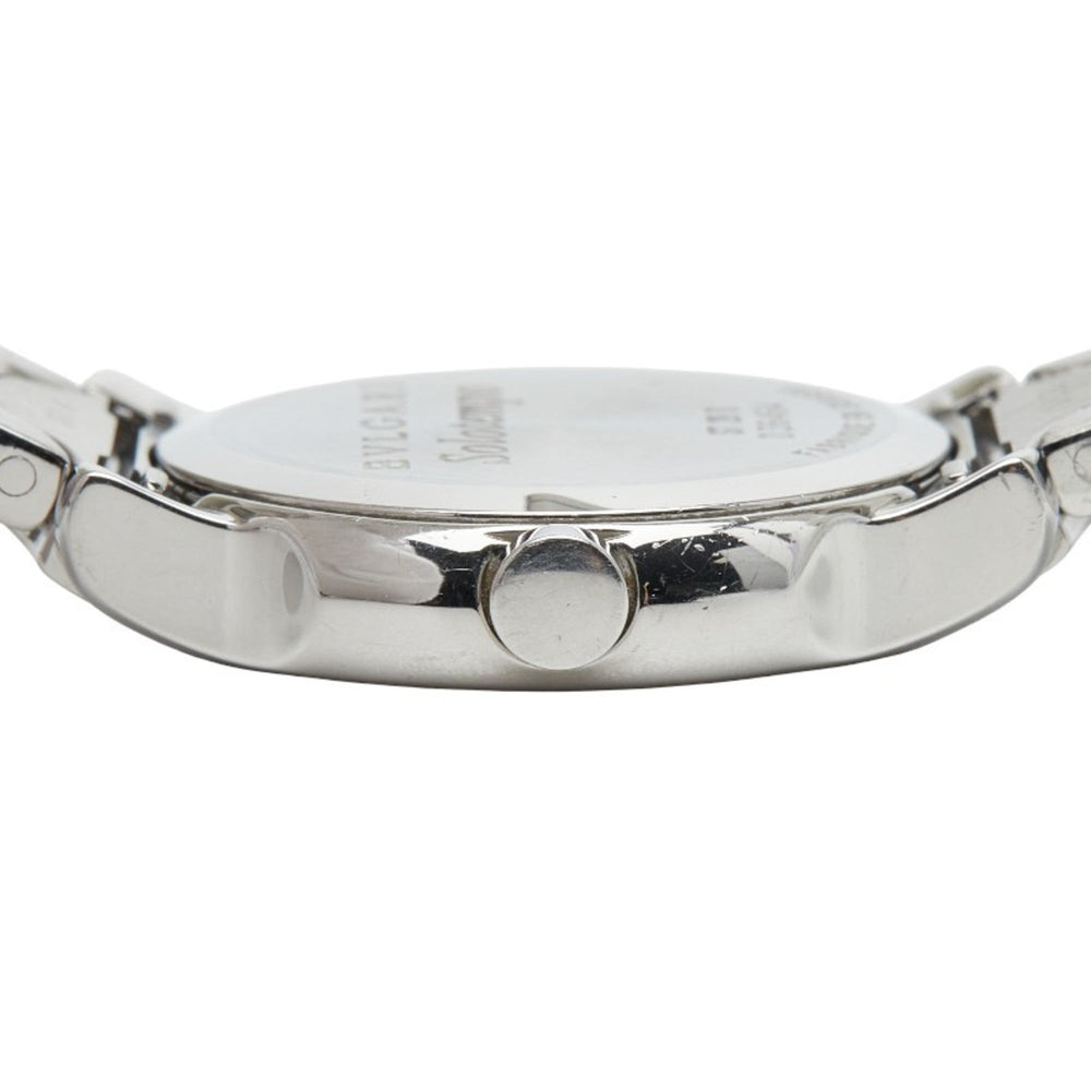 Bvlgari Solotempo ST29S Quartz Watch with Black Dial and Stainless Steel, Women's — Good