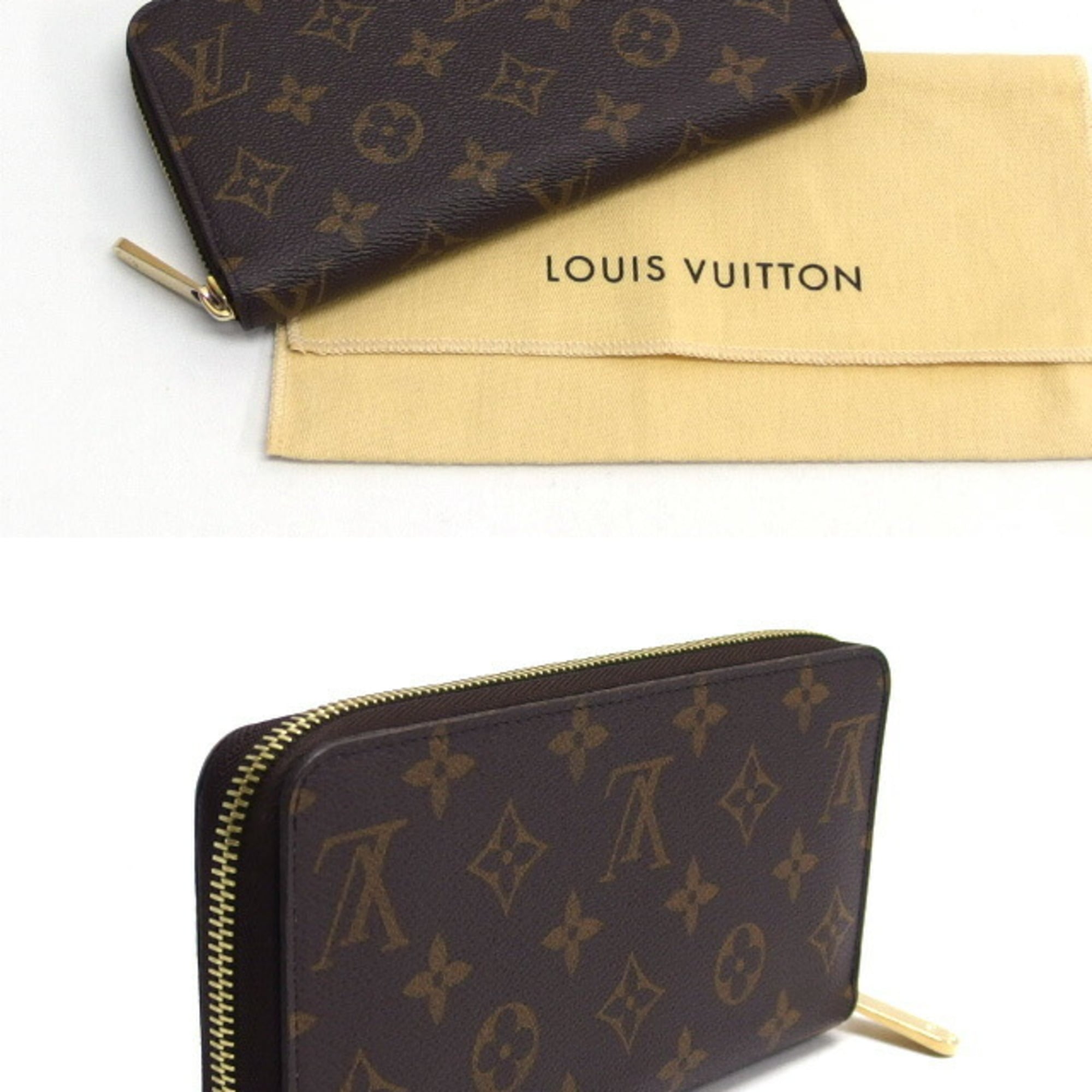 Louis Vuitton Monogram Zippy Wallet Rose Ballerine M41894