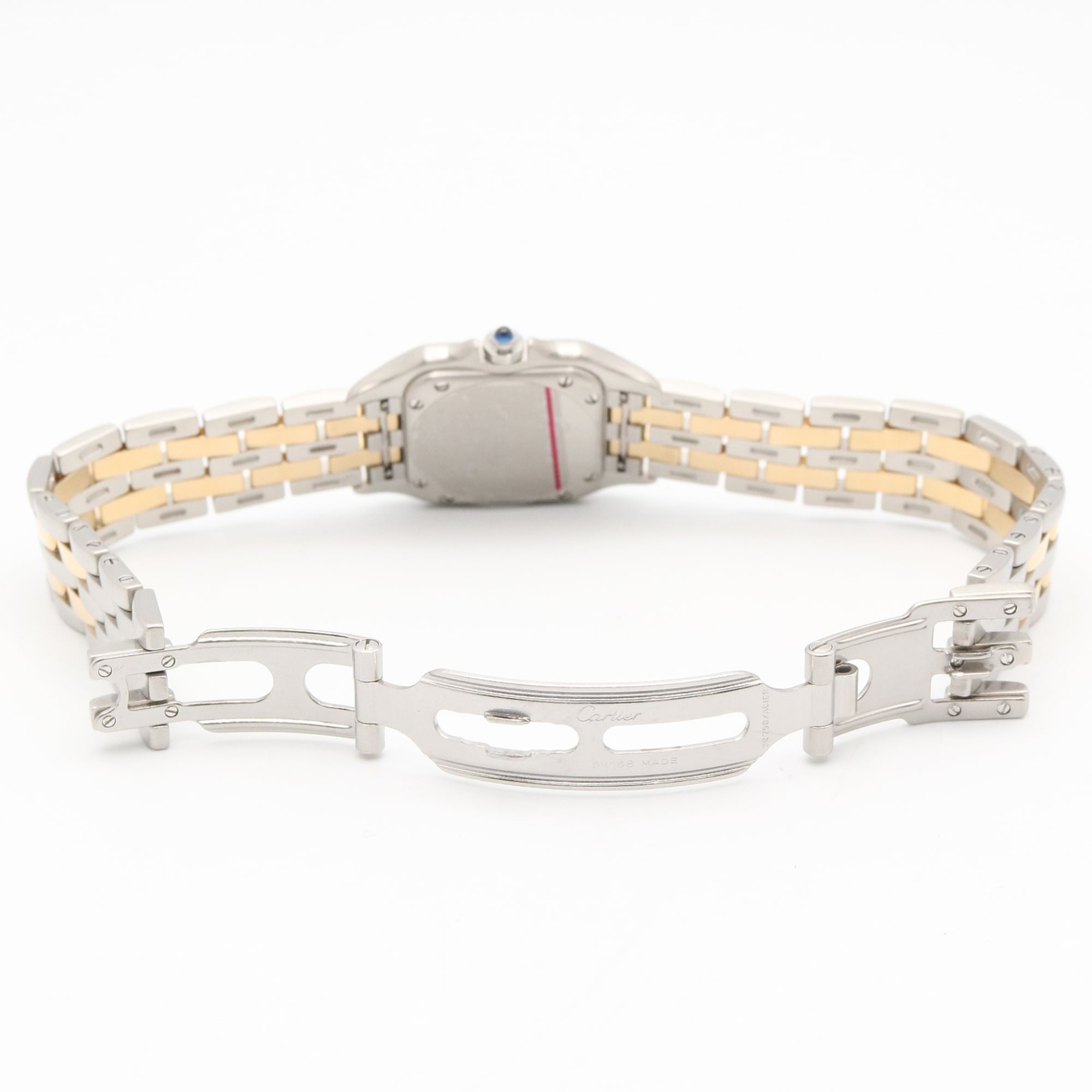 Cartier Panthère SM 2-Row Watch, 18K (Yellow Gold) Stainless Steel, Ladies', Ivory (W25029B6) — Very Good