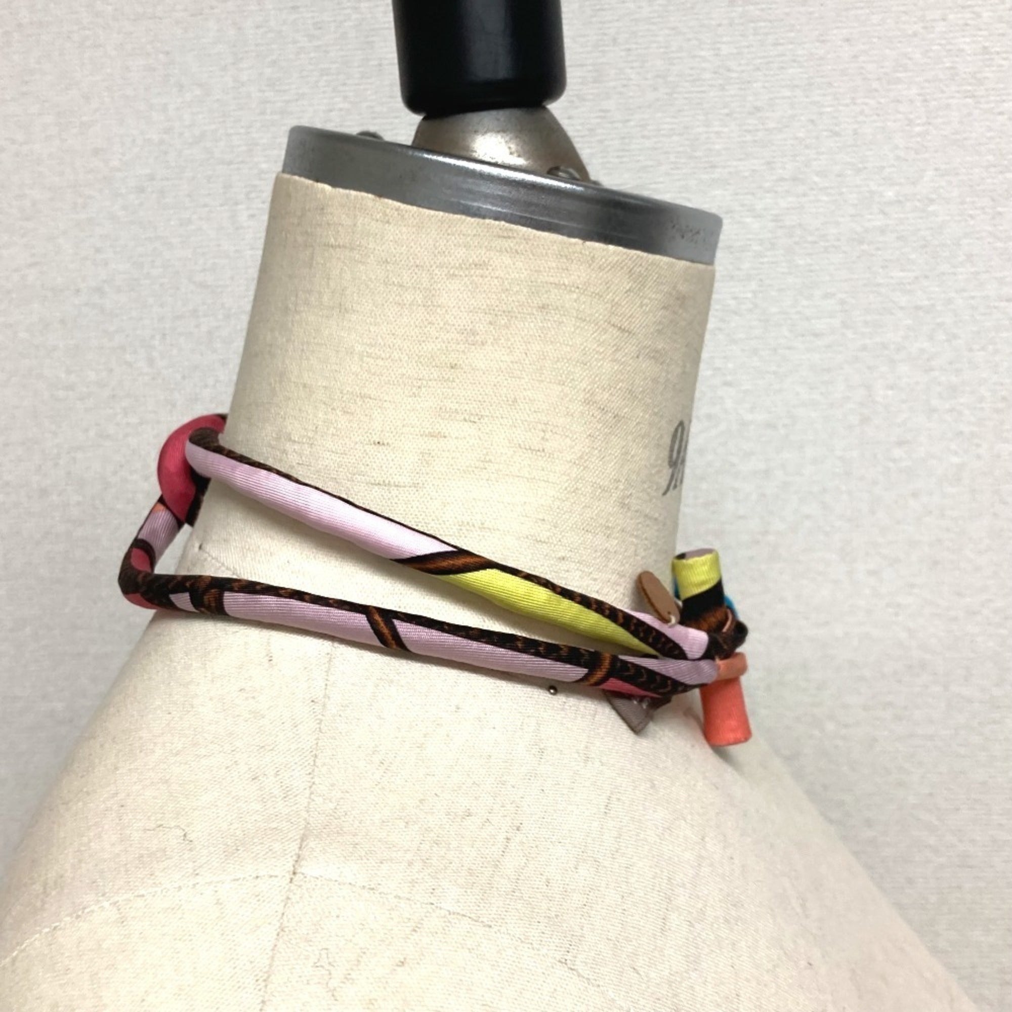 HERMES Hermes choker Petit h accessories necklace silk women's multicolor — Like New