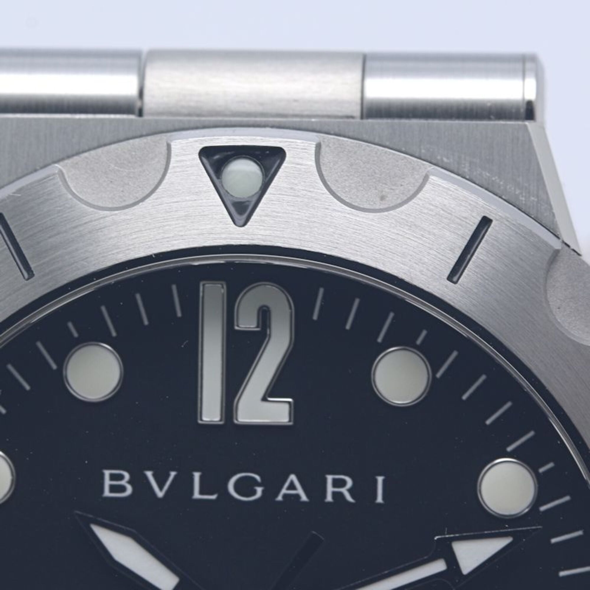 BVLGARI Diagono Scuba DP41BSSSD DP41SSD Men's Watch SS 40379 — Very Good