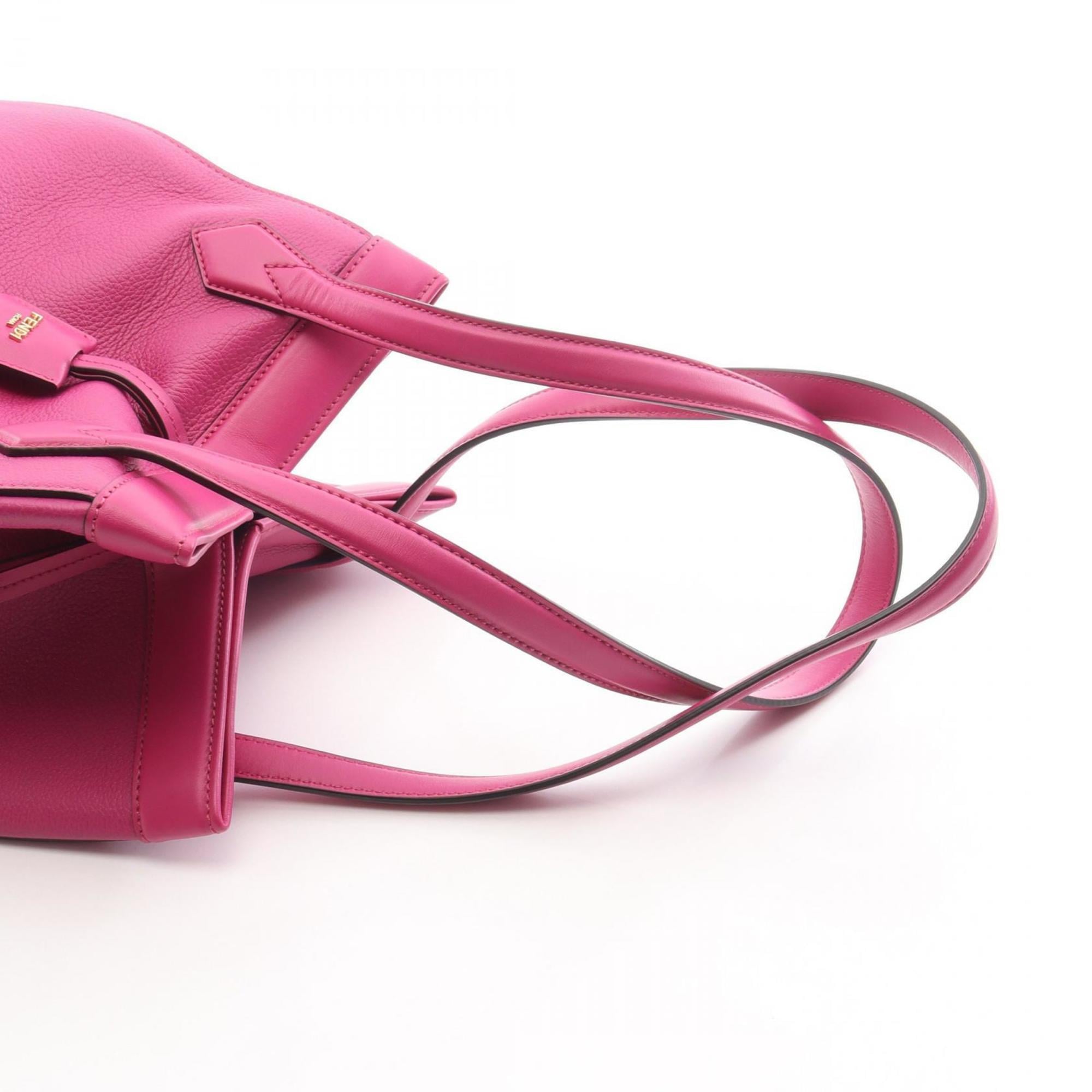 Fendi ORIGAMI MEDIUM Tote Bag, Leather, Women's, Pink, 8BH414