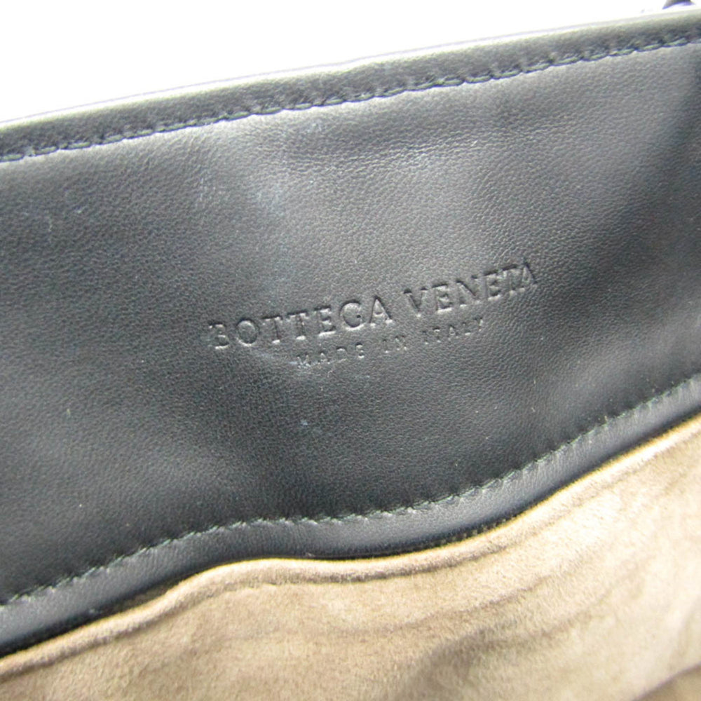 Bottega Veneta Intrecciato Rome Leather Handbag,Shoulder Bag Black — Like New
