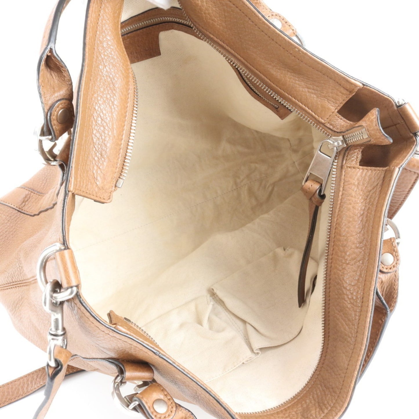 Gucci Miss GG 323675 Leather 2-Way Shoulder Bag/Hand Tote/Brown Women's