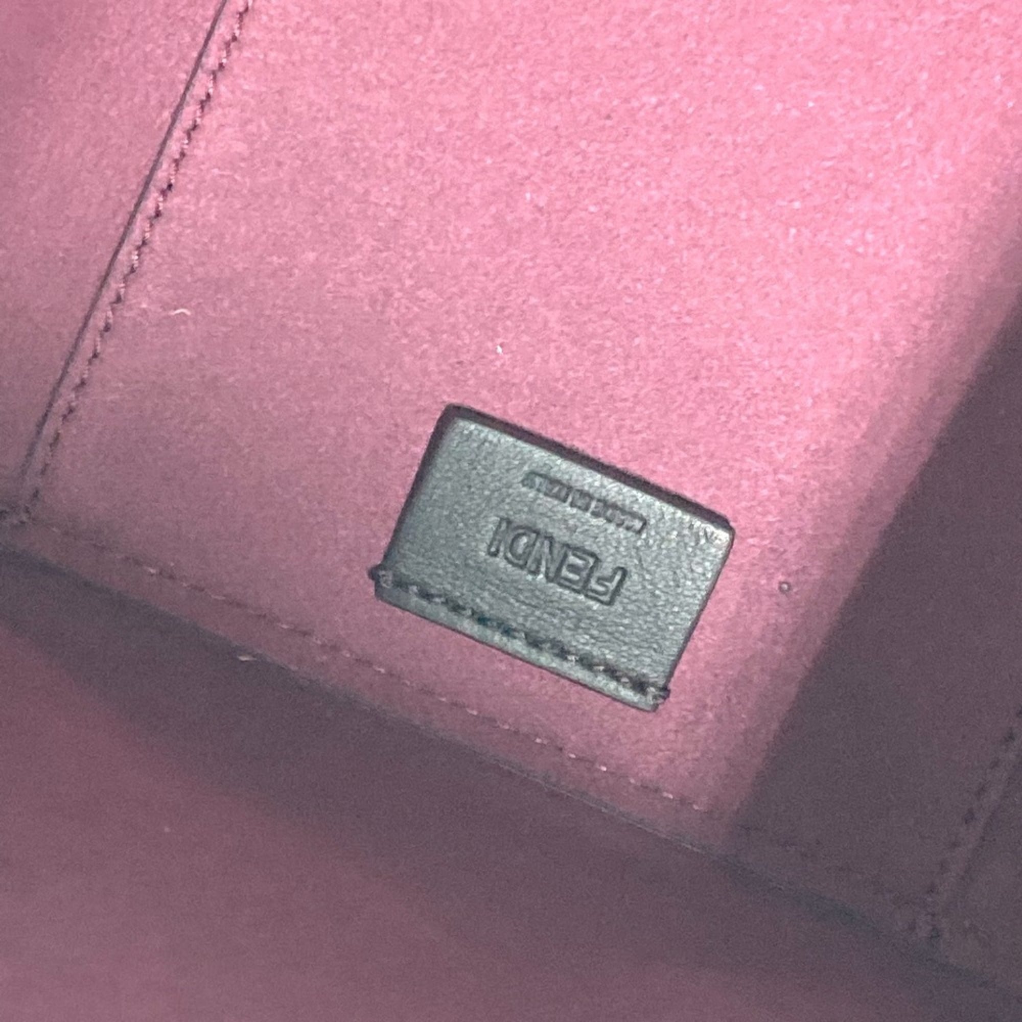 FENDI 8BS083 ORIGAMI MINI Small Shoulder Bag Leather Women's Purple G-240425-54 — New - Store Return