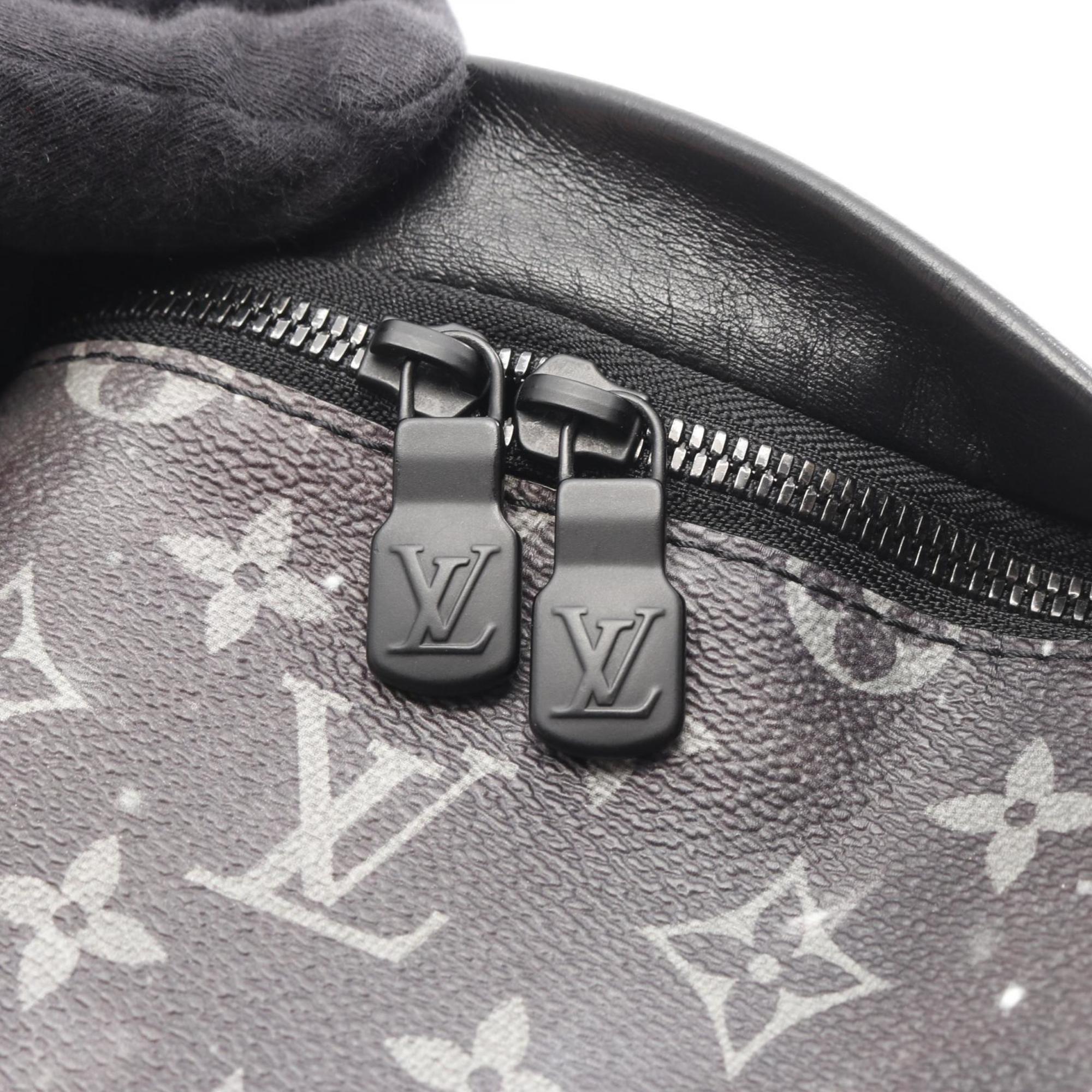 Louis Vuitton Discovery Bum Bag, Waist Body Coated Canvas and Leather, Monogram Galaxy, Men's, Black Gray, M44444