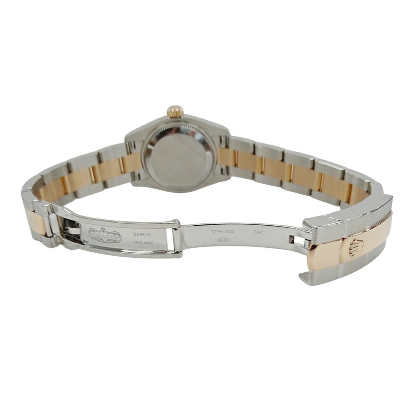 Rolex Datejust 179161NR (Random Number) Women's Watch with Lotus Flower, Shell, and Diamond Design, Automatic, Stainless Steel, Pink Gold, PG Combination, Overhauled Polished