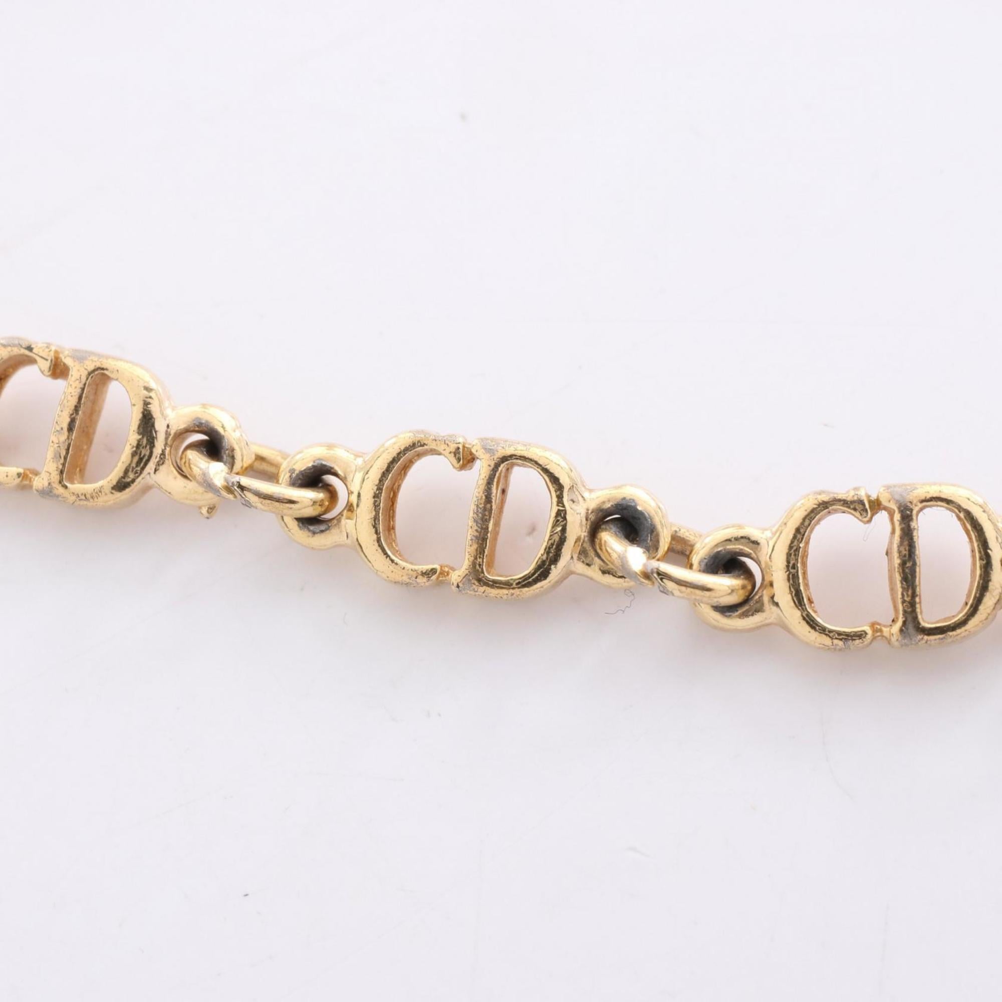 Christian Dior Dior CD logo bracelet, gold-plated, for women.