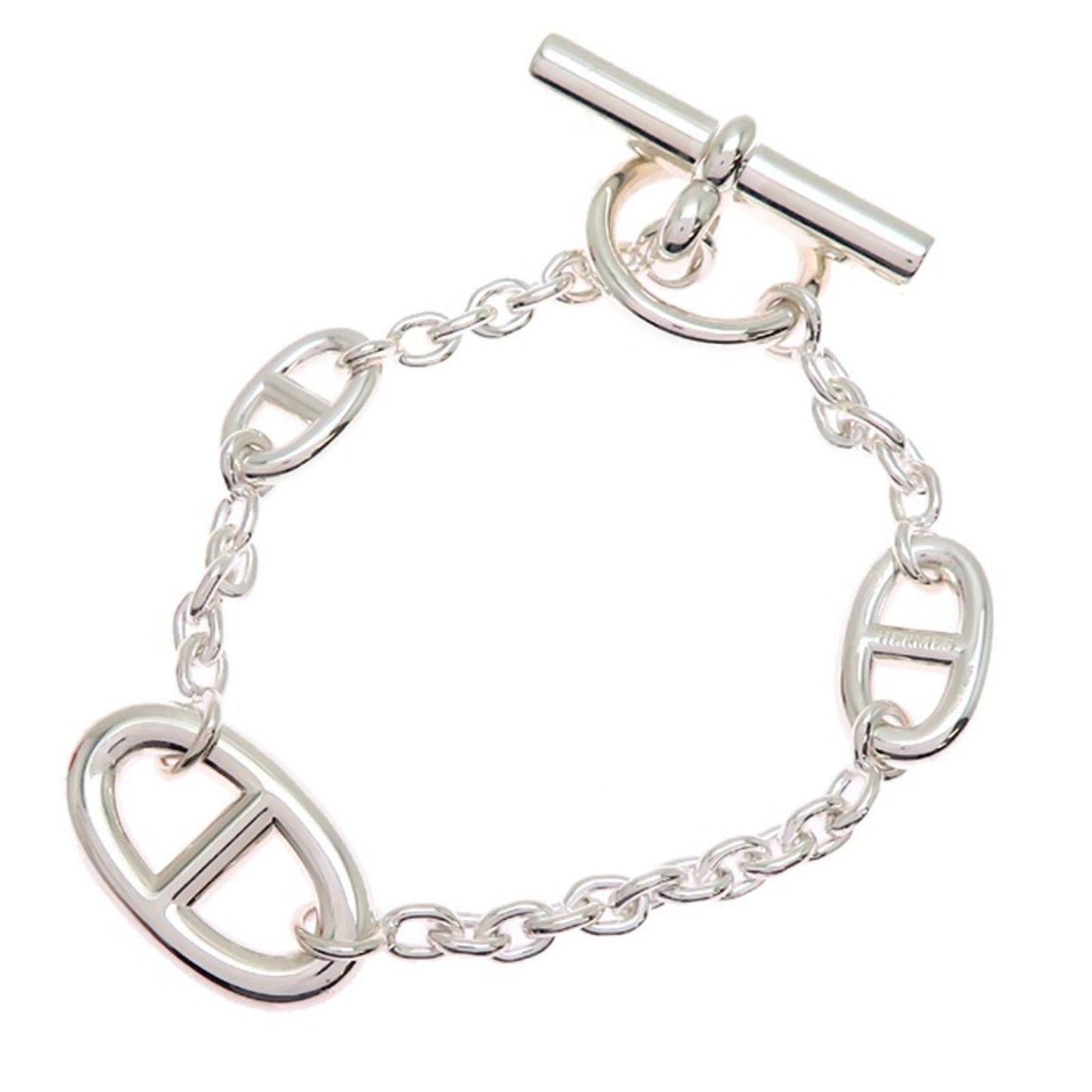 Hermes Hermès SV925 Chaine d'Ancre Farandole Bracelet for Men and Women, Silver 925