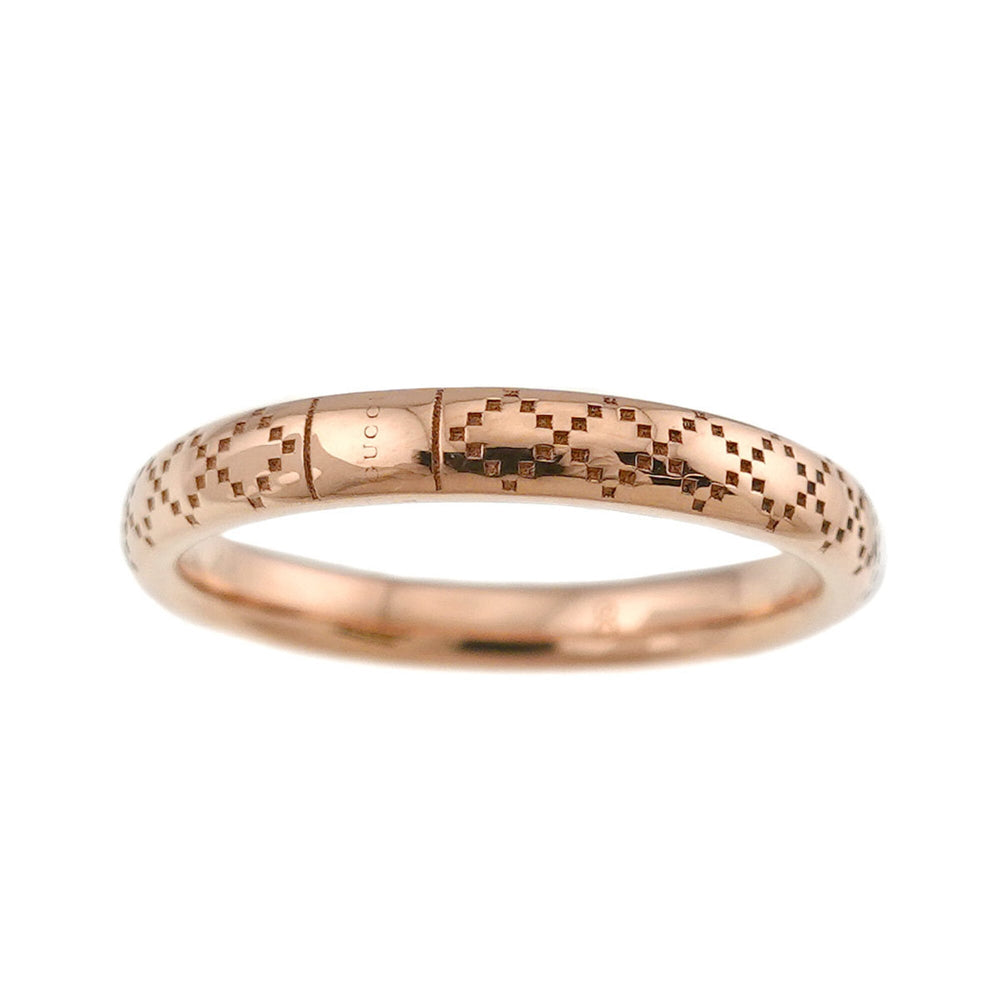 Gucci Diamantissima #8 Diamond Ring, 18K PG Pink Gold 750 — Like New