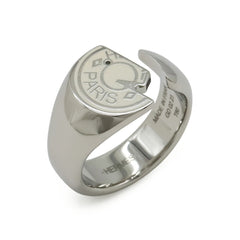 HERMES Hermes Clou de Selle Carousel Ring Metal Ivory #60 Japanese size approx. 1 — Like New
