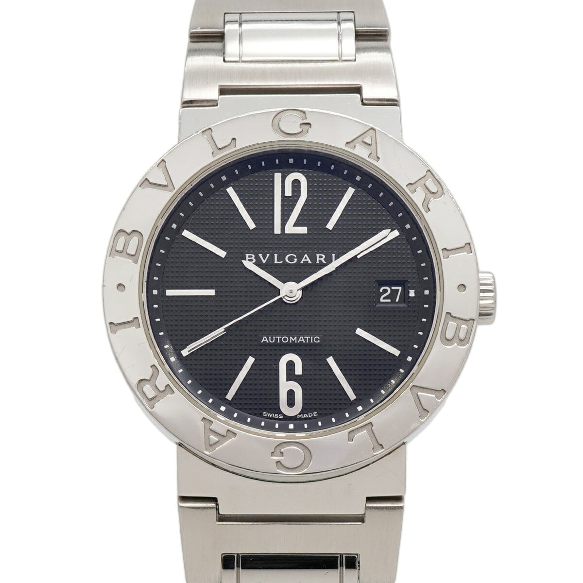 Bvlgari BB38SS Black Dial Men's Watch — Good