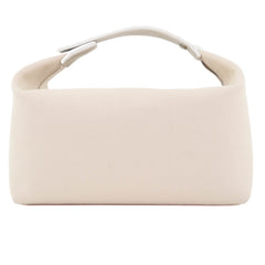 HERMES Bride-à-Brac GM 100% Cotton H Logo Sellier Button Handbag Pouch Ivory Made in France Women's — Like New