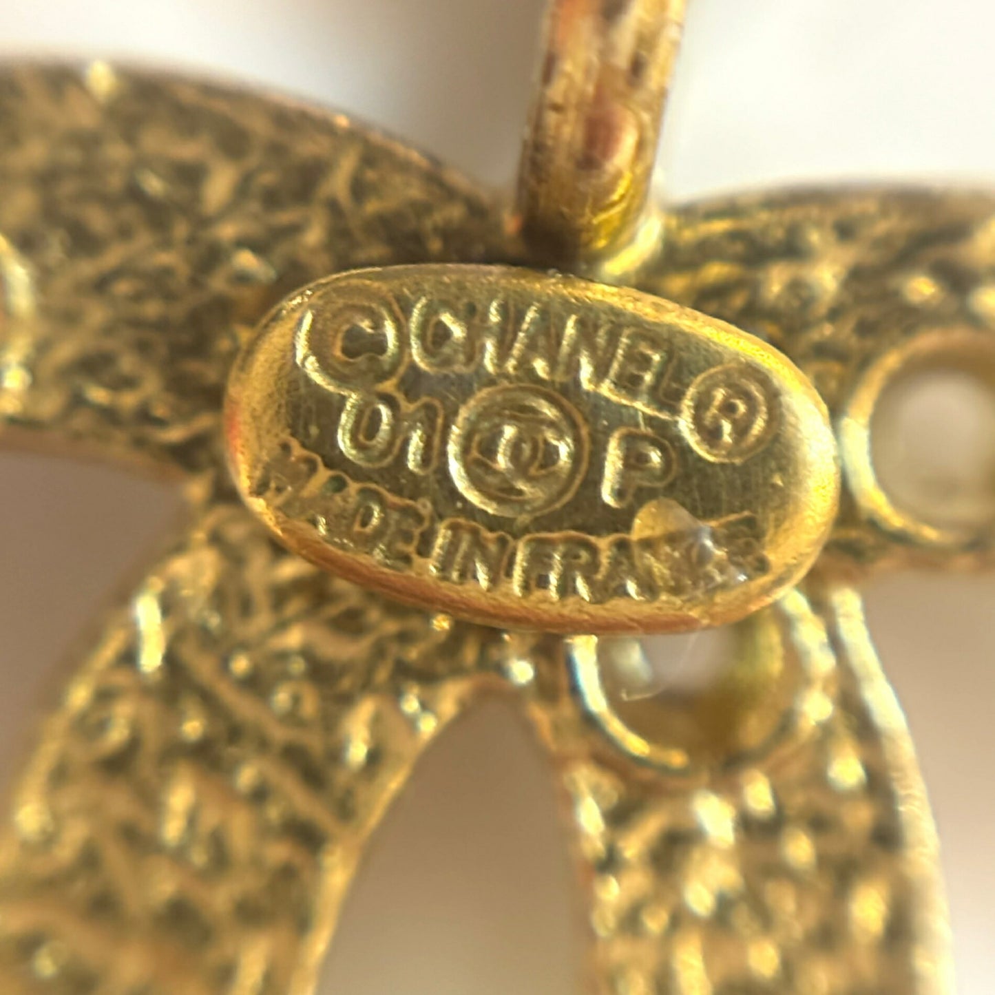 Chanel Necklace Coco Mark Star Pendant Gold 01P CHANEL