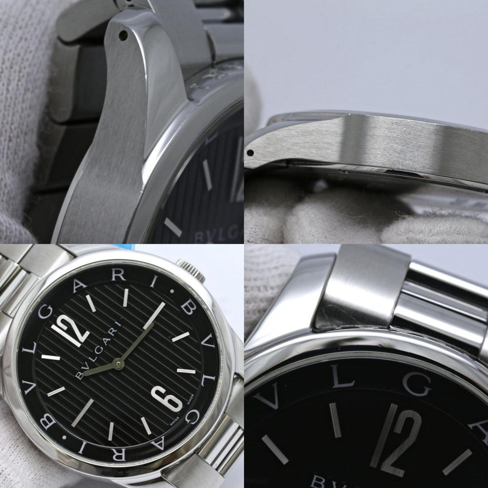 BVLGARI Solotempo ST42BSS ST42S Men's Watch Stainless Steel 40542 — Very Good