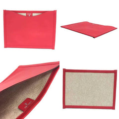 Hermes Petit H Pouch, Flat Pass Case, Multi-case, Card Leather, Swift Canvas, Toile H, Framboise, Flaneur Forever — Like New