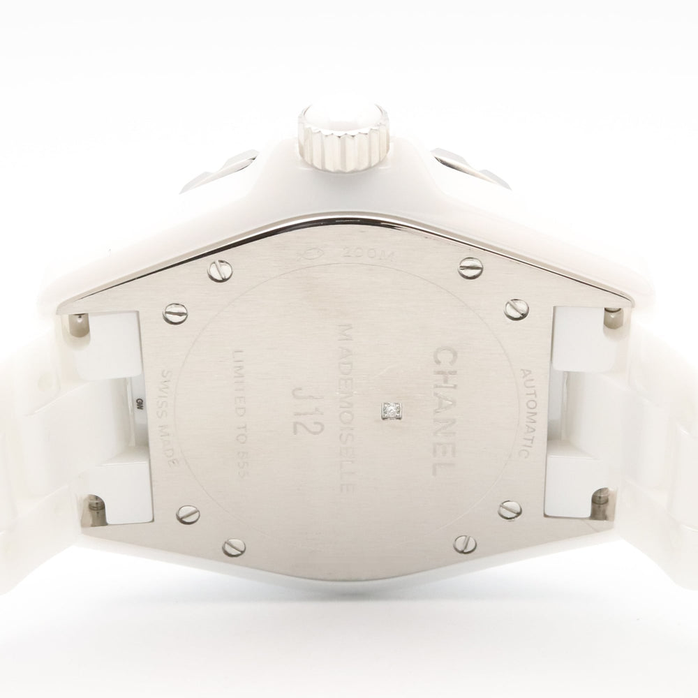 Chanel J12 Mademoiselle Ceramic Watch for Men, White (H5241) — Very Good