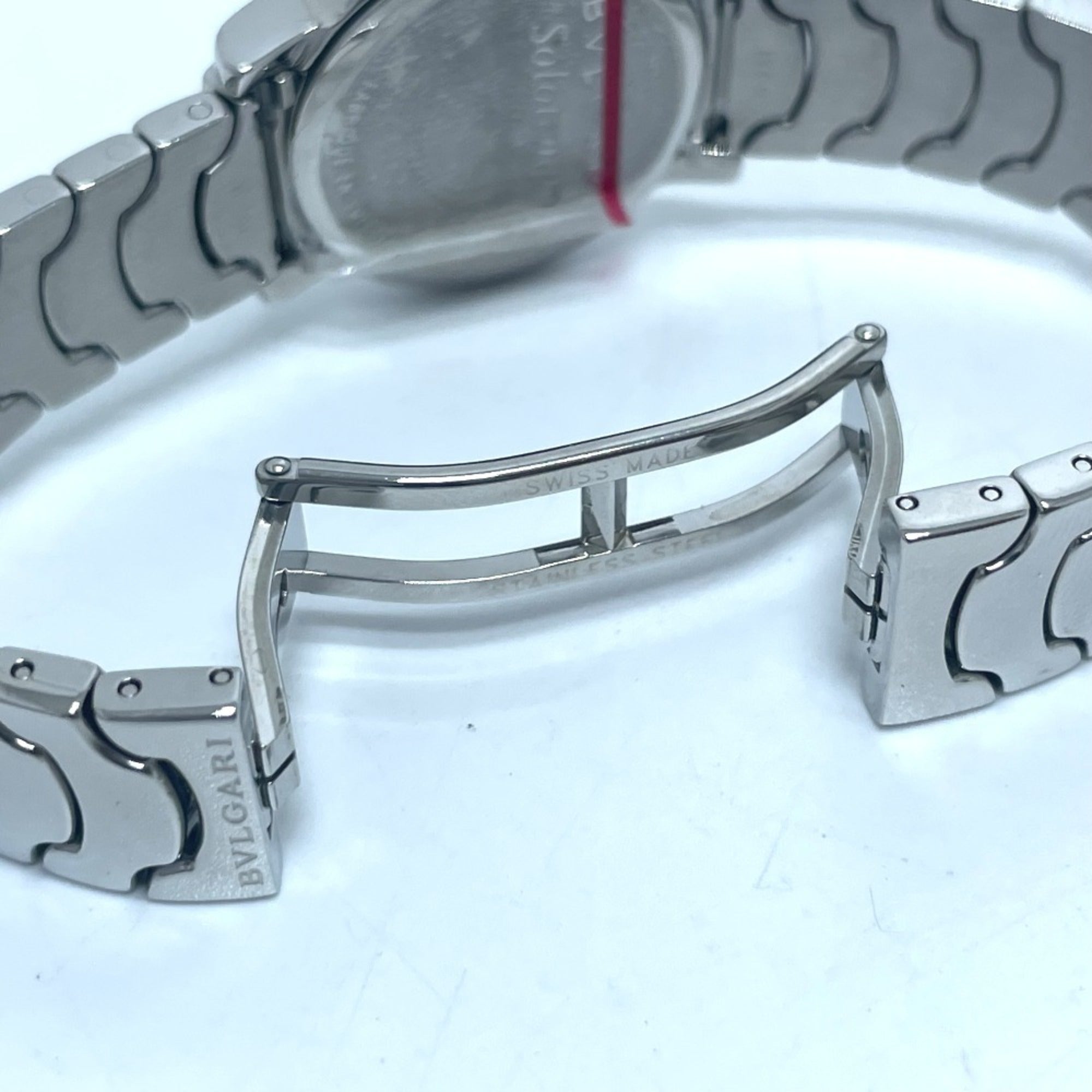 BVLGARI ST29S Solotempo Quartz Date Watch, Stainless Steel, Women's, Silver — Very Good