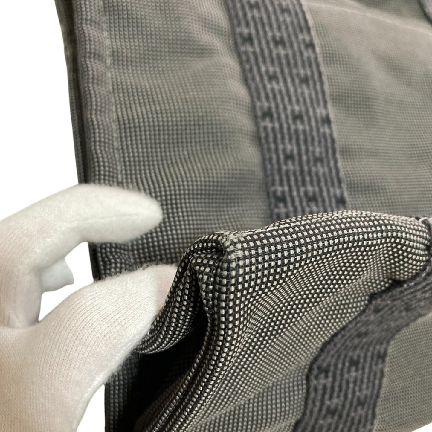 HERMES Air Line Ad MM Backpack, Gray, Women's