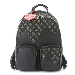 Louis Vuitton LV Squared Multipocket Backpack Monogram Denim Leather Noir M45973 RFID — Like New