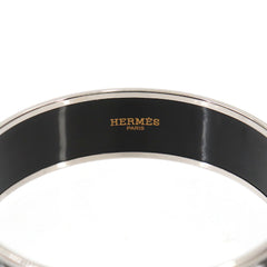 Hermes HERMES Email GM Bangle Bracelet Guadalquivir Black White Silver — New - Store Return