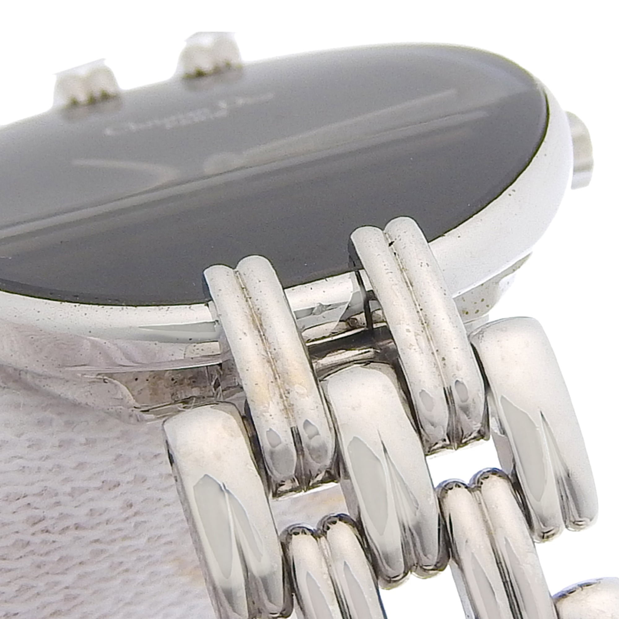 Christian Dior Bakira Watch D44-120 Stainless Steel Silver Quartz Analog Black Dial Women's — Very Good