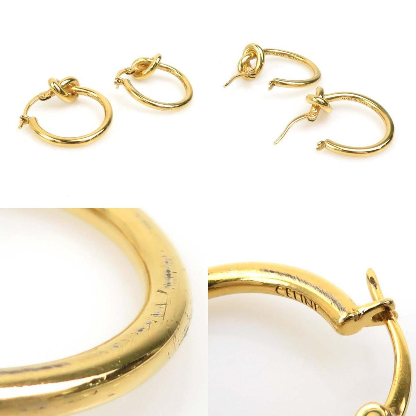 Celine earrings in gold metal for women, h31725k