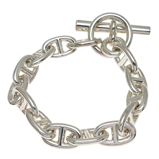 Hermes Chaine d'Ancre 14 Links MM Women's and Men's Bracelet Sterling Silver