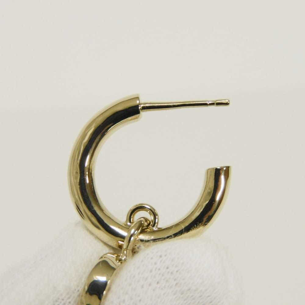 Chanel CHANEL Earrings Heart Coco Mark Hoop Swing Stud B22P CC Gold AB7919 Women's — Like New