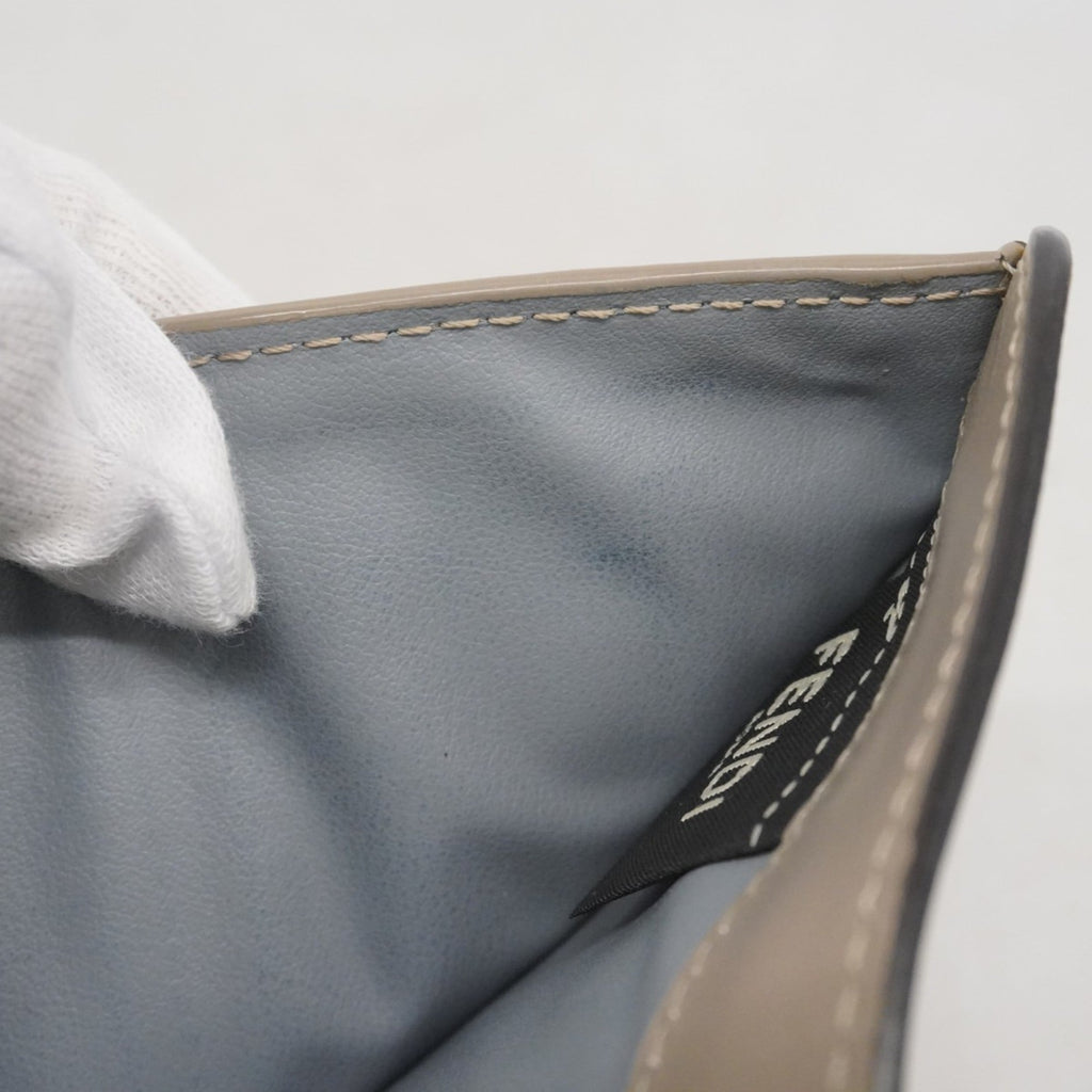 Fendi beige leather wallet for women