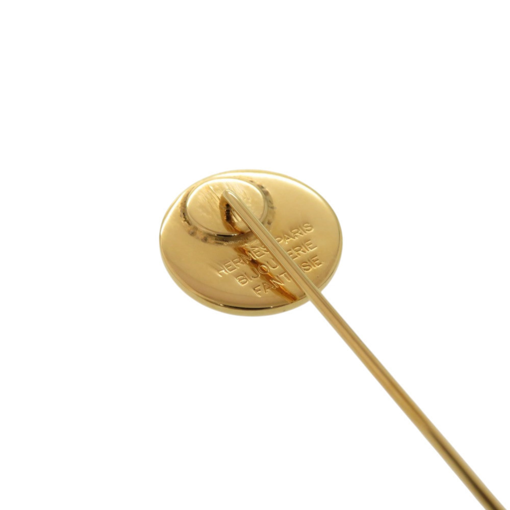 Like new Hermes Serie gold pin brooch accessory 0147 — Like New