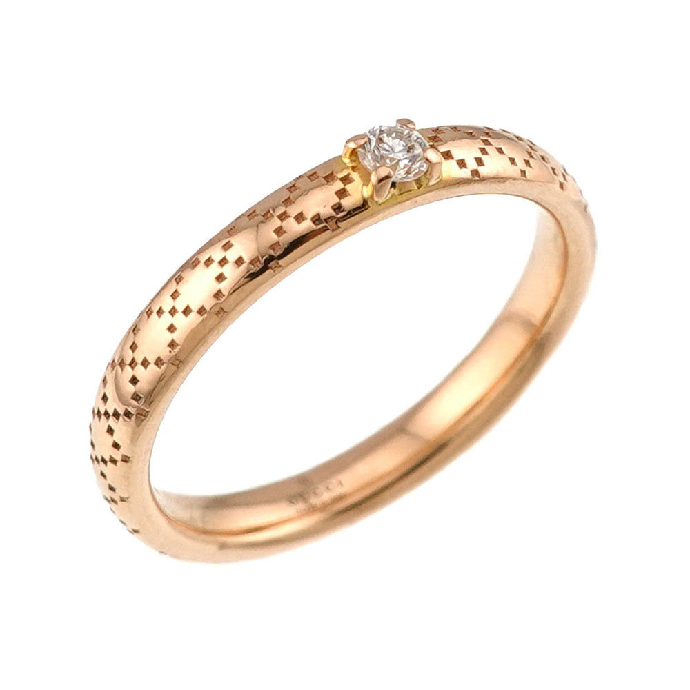 Gucci Diamantissima #8 Diamond Ring, 18K PG Pink Gold 750 — Like New